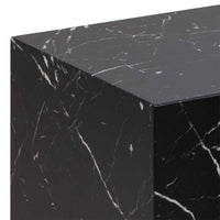 Thumbnail for Dice Square Coffee Table Set in Black Marble Marquina