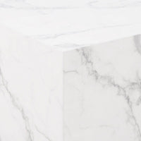 Thumbnail for Dice Square Coffee Table Set in White Marble Carrara