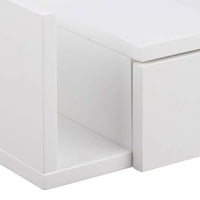 Thumbnail for Avignon Square Bedside Table with 1 Drawers in White