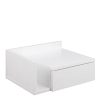 Thumbnail for Avignon Square Bedside Table with 1 Drawers in White