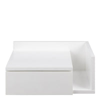 Thumbnail for Avignon Square Bedside Table with 1 Drawers in White