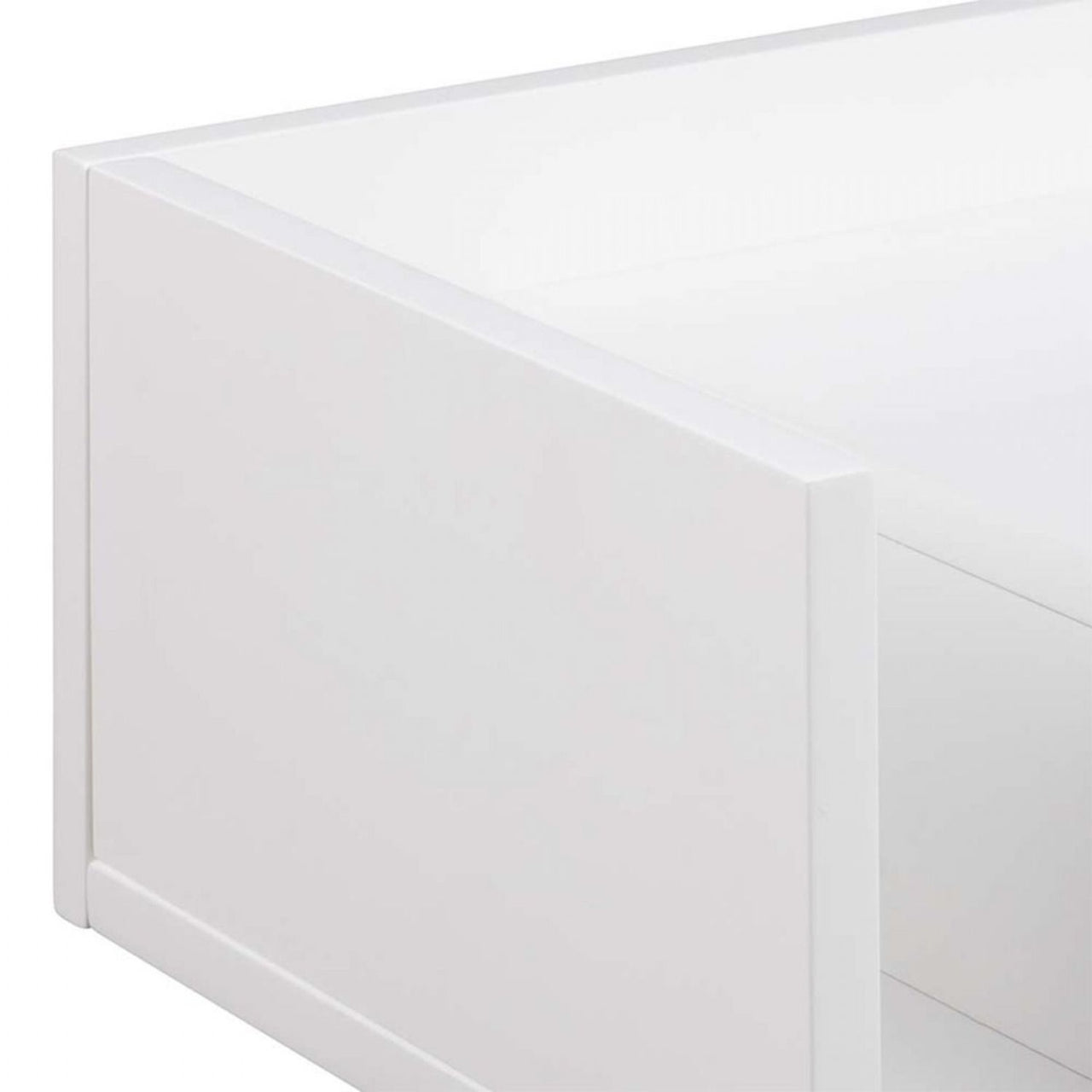 Avignon Square Bedside Table with 1 Drawers in White