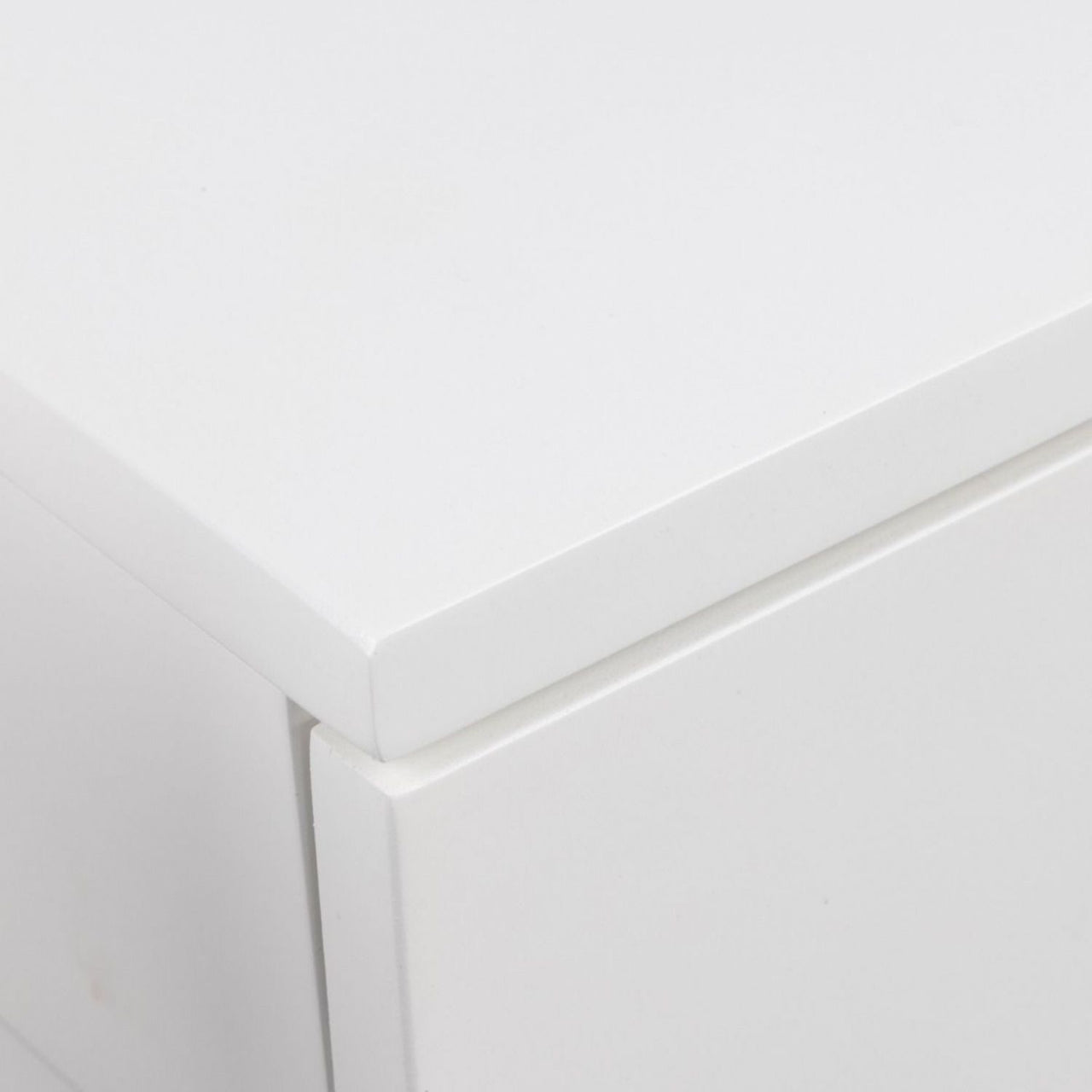 Avignon Square Bedside Table with 1 Drawers in White