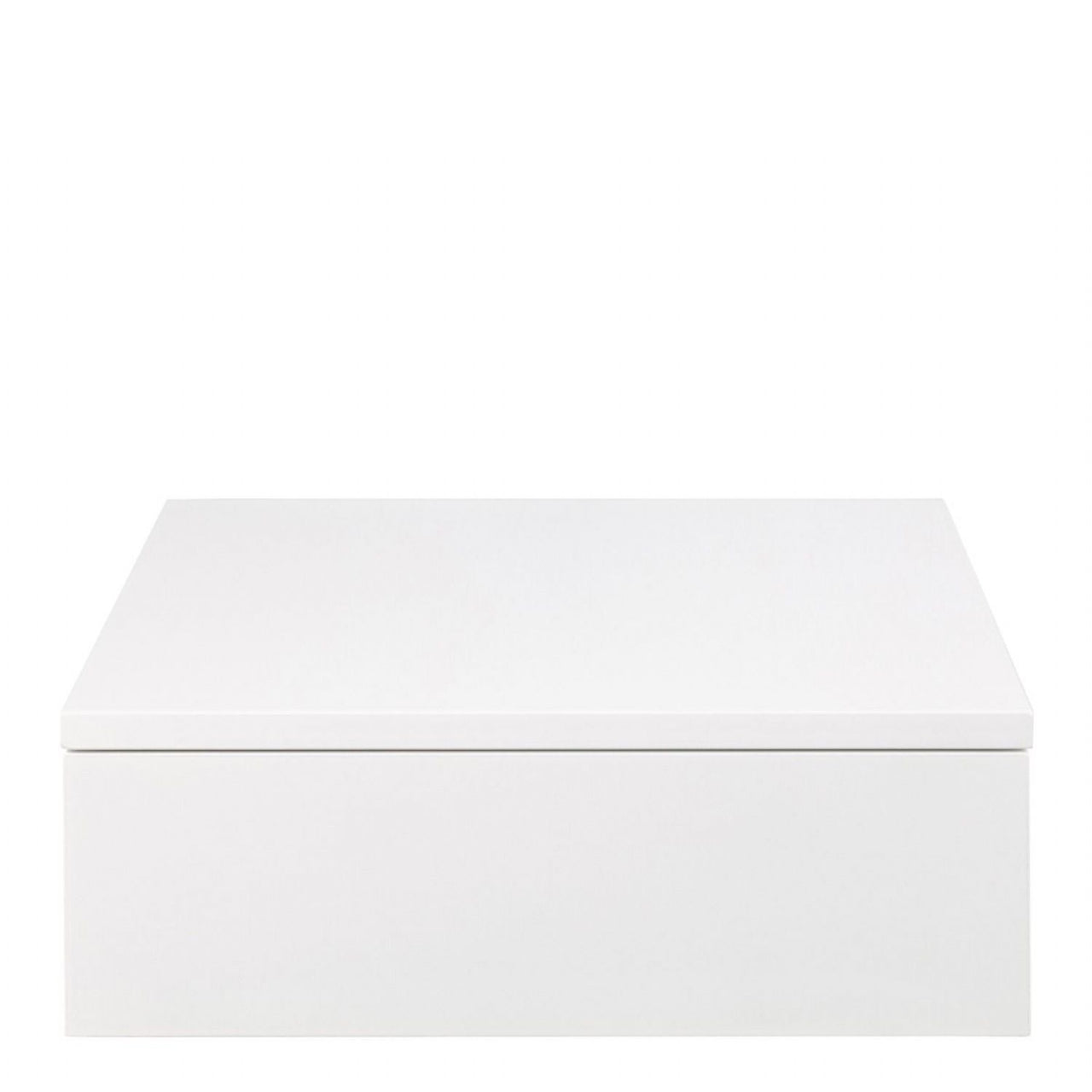 Avignon Bedside Table, Top and drawer, White