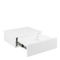 Thumbnail for Avignon Bedside Table, Top and drawer, White