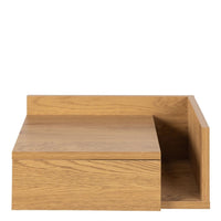 Thumbnail for Ashlan Square Bedside Table with 1 Drawers in Oak