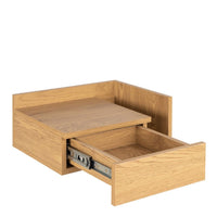 Thumbnail for Ashlan Square Bedside Table with 1 Drawers in Oak