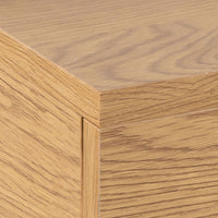 Thumbnail for Ashlan Square Bedside Table with 1 Drawers in Oak