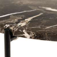 Thumbnail for Avila Side Table in Brown Marble Effect Dia52x40 cm