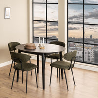 Thumbnail for Montreux Round Dining Table in Black