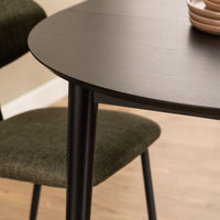 Thumbnail for Montreux Round Dining Table in Black