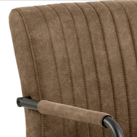 Thumbnail for Adele Dining Chair in Light Brown Fabric Set of 2