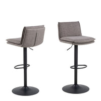 Thumbnail for Flynn Swivel Bar Stool with Height Adjustable Function in Light GreyBrown