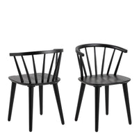 Thumbnail for Ida Dining Chair in Black Set of 2