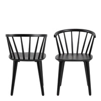 Thumbnail for Ida Dining Chair in Black Set of 2