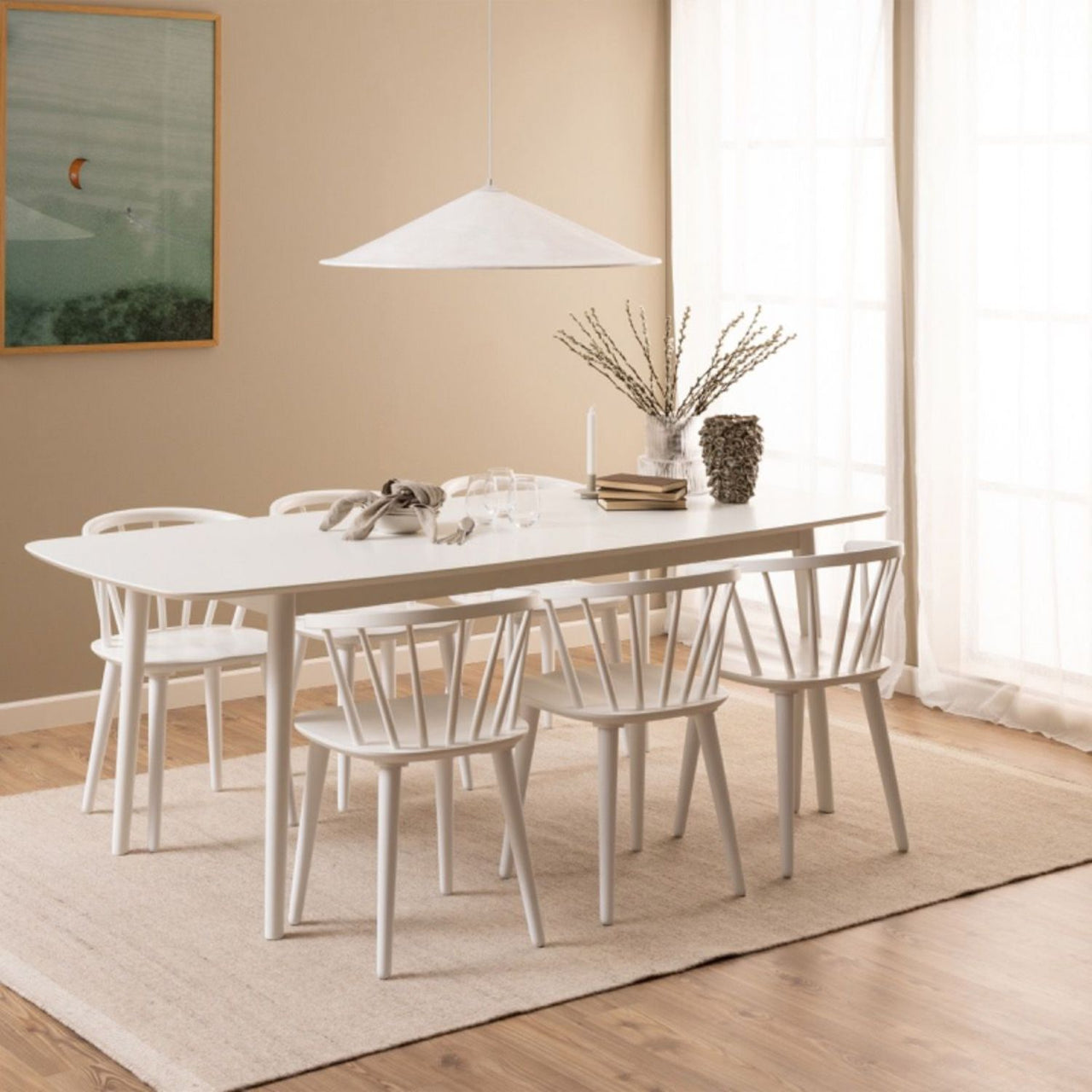 Ida Dining Chair in White Set of 2