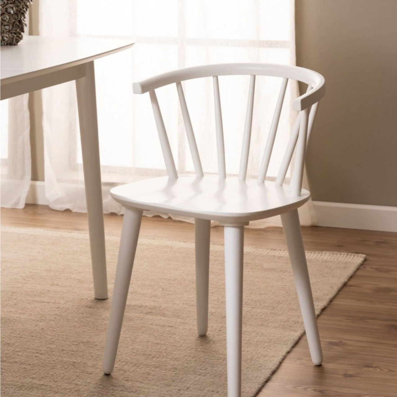 Ida Dining Chair in White Set of 2