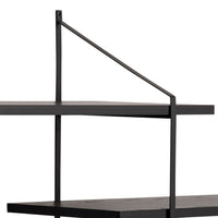 Thumbnail for Belfast Wall Unit with 4 Shelves in Black