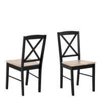 Thumbnail for Elvira Dining Chair in Black and Oak