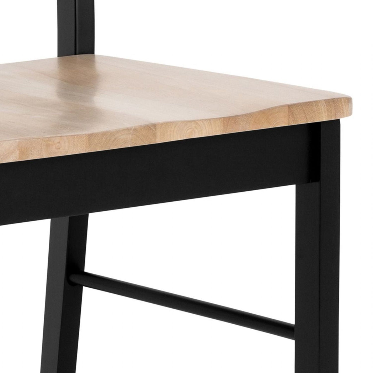 Elvira Dining Chair in Black and Oak