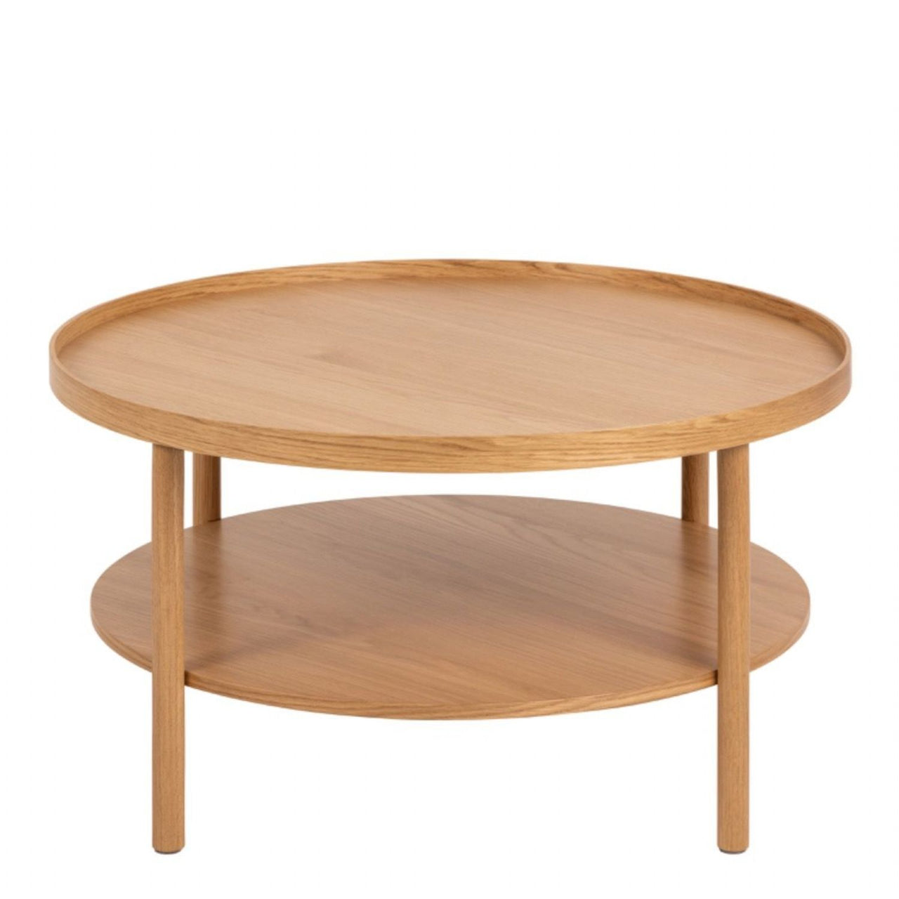 Banbury Round Coffee Table in Oak 80x42cm