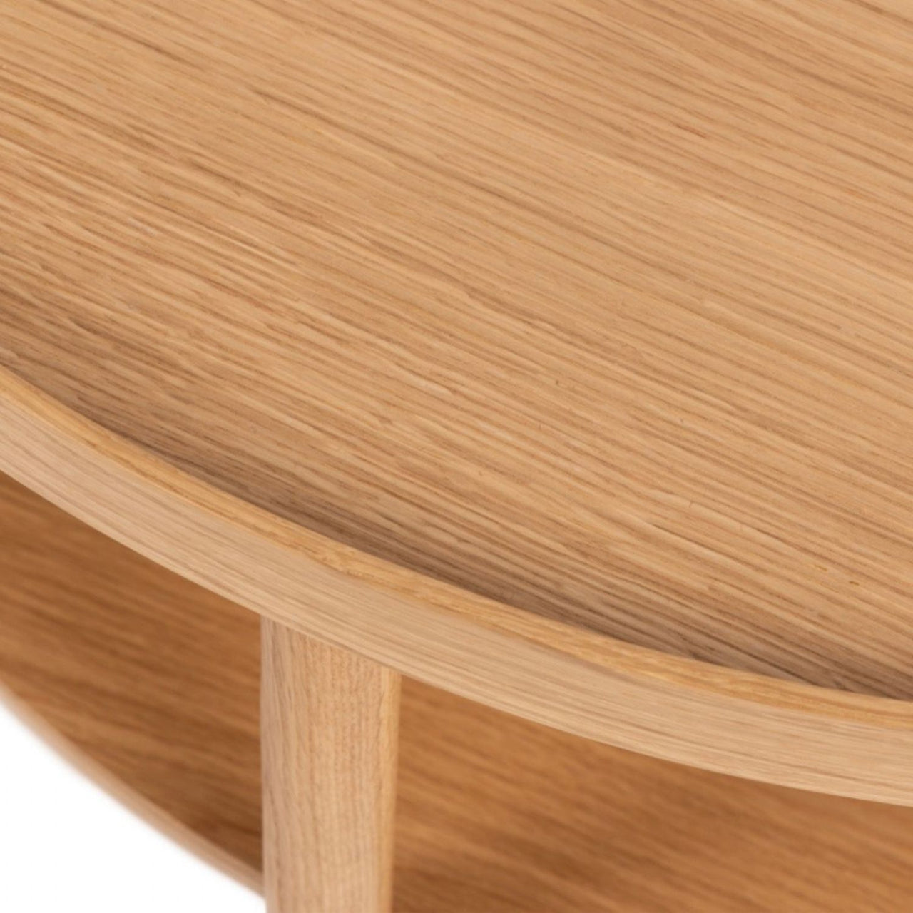 Banbury Round Coffee Table in Oak 80x42cm