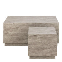 Thumbnail for Dice Coffee Table Set in Grey Marble