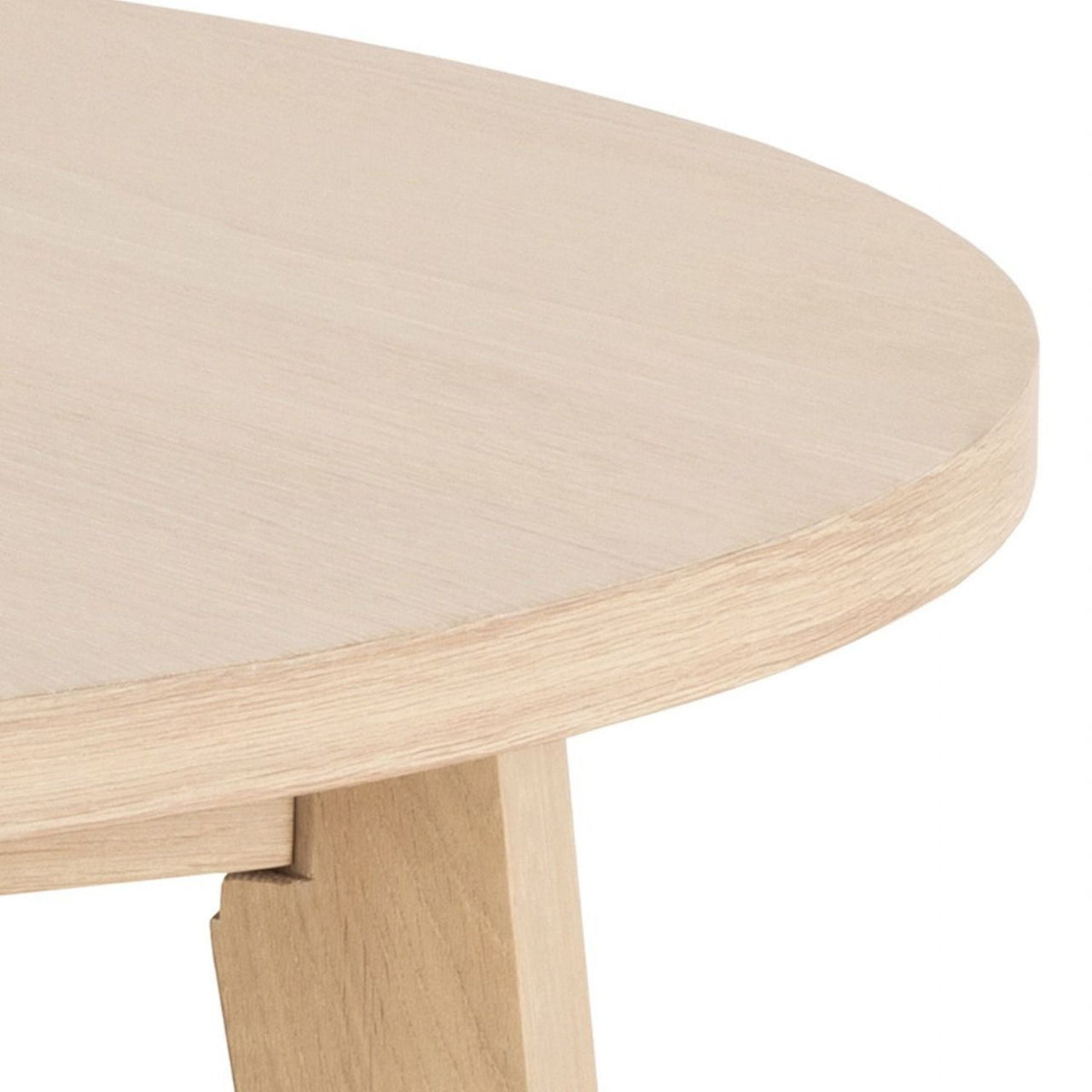 ALine Round Dining Table in White Oak