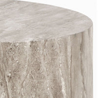 Thumbnail for Dice Round Coffee Table Set in Grey Marble