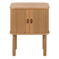 Thumbnail for Langley Square Bedside Table in Oak