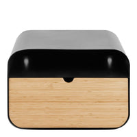 Thumbnail for Joliet Wallmounted Bedside Table in Black and Bamboo