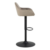 Thumbnail for Brooke Swivel Bar Stool with Height Adjustable Function in Beige Set of 2