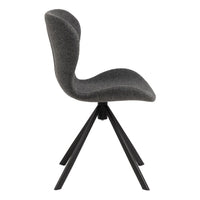 Thumbnail for Batilda Swivel Dining Chairs in Grey Fabic Set of 2