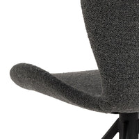 Thumbnail for Batilda Swivel Dining Chairs in Grey Fabic Set of 2