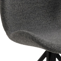 Thumbnail for Batilda Swivel Dining Chairs in Grey Fabic Set of 2