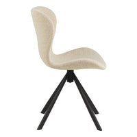 Thumbnail for Batilda Swivel Dining Chairs in Cream Fabic Set of 2