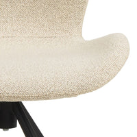 Thumbnail for Batilda Swivel Dining Chairs in Cream Fabic Set of 2