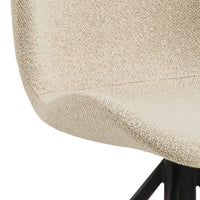 Thumbnail for Batilda Swivel Dining Chairs in Cream Fabic Set of 2