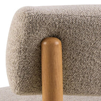 Thumbnail for Burley Lounge Chair in Beige Fabric and Oak