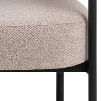 Thumbnail for Oakfield Lounge Chair in Beige Fabic with Black Legs