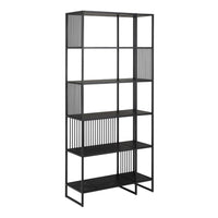 Thumbnail for Strington Bookcase with 5 Shelves in Black