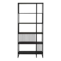 Thumbnail for Strington Bookcase with 5 Shelves in Black