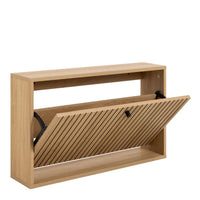 Thumbnail for Albany Shoe Cabinet 1 Flip Down Door In Oak