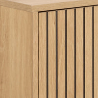 Thumbnail for Albany Shoe Cabinet 1 Flip Down Door In Oak