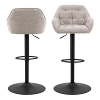 Thumbnail for Brooke Swivel Bar Stool with Height Adjustable Function in Monza Beige Set of 2