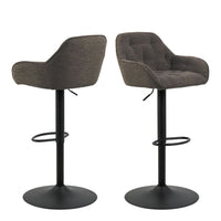 Thumbnail for Brooke Swivel Bar Stool with Height Adjustable Function in Taupe Set of 2