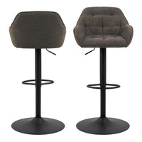 Thumbnail for Brooke Swivel Bar Stool with Height Adjustable Function in Taupe Set of 2