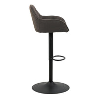 Thumbnail for Brooke Swivel Bar Stool with Height Adjustable Function in Taupe Set of 2