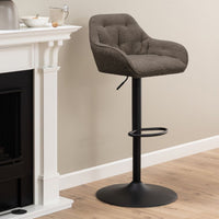 Thumbnail for Brooke Swivel Bar Stool with Height Adjustable Function in Taupe Set of 2