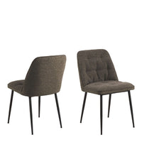 Thumbnail for Brooke Dining Chair in Taupe Set of 2